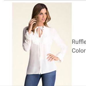 BEBE Ruffle top